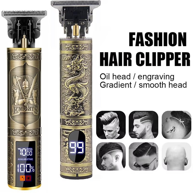 Portable USB Rechargeable Hair Clipper & Grooming Kit for Men