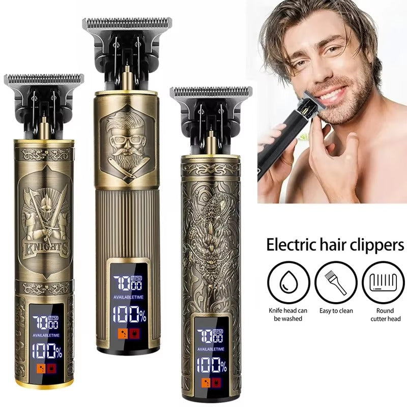 Portable USB Rechargeable Hair Clipper & Grooming Kit for Men