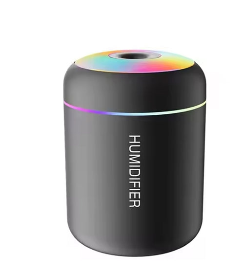 180ML Mini USB Humidifier & Aroma Diffuser – Colorful LED Light | Portable Air Mist Humidifier for Home, Office & Car