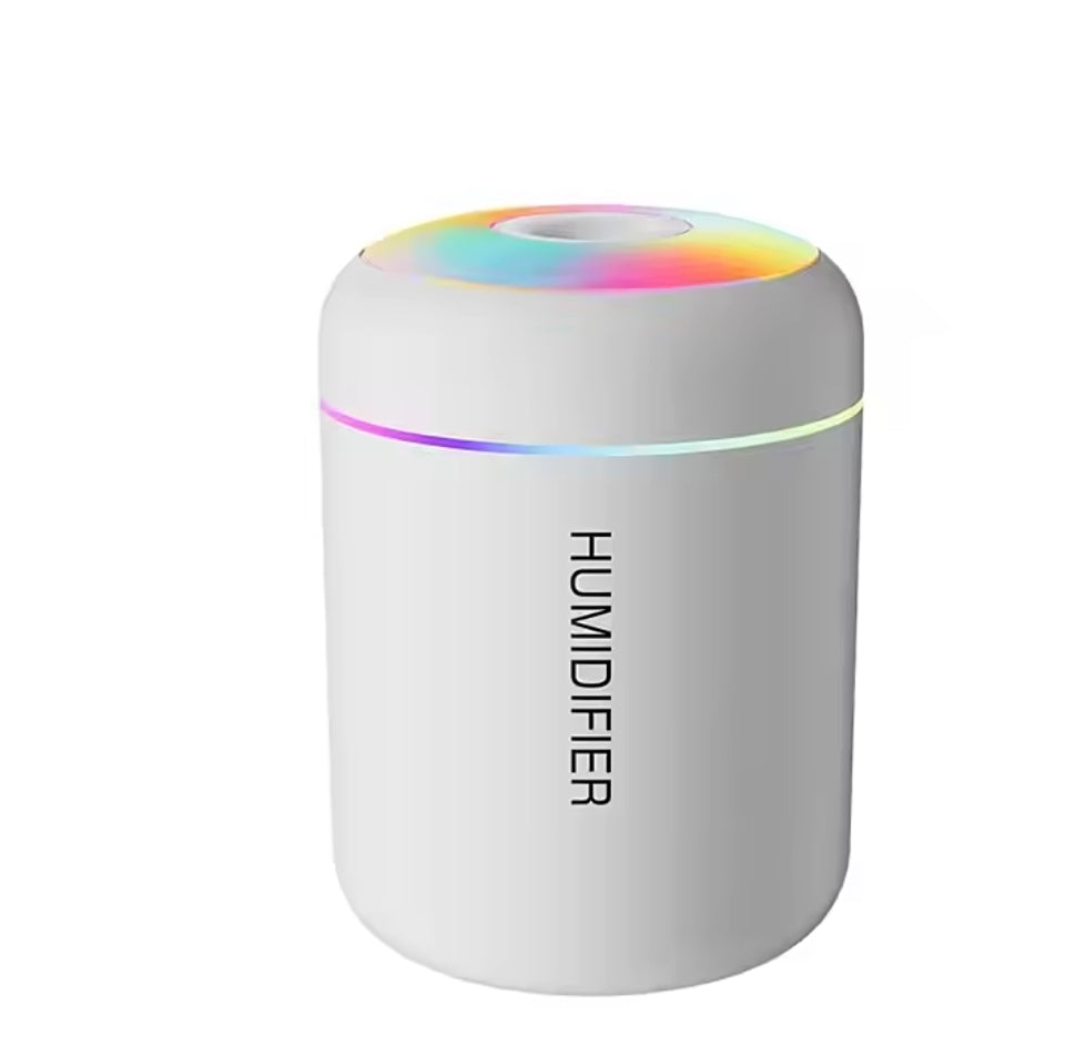 180ML Mini USB Humidifier & Aroma Diffuser – Colorful LED Light | Portable Air Mist Humidifier for Home, Office & Car